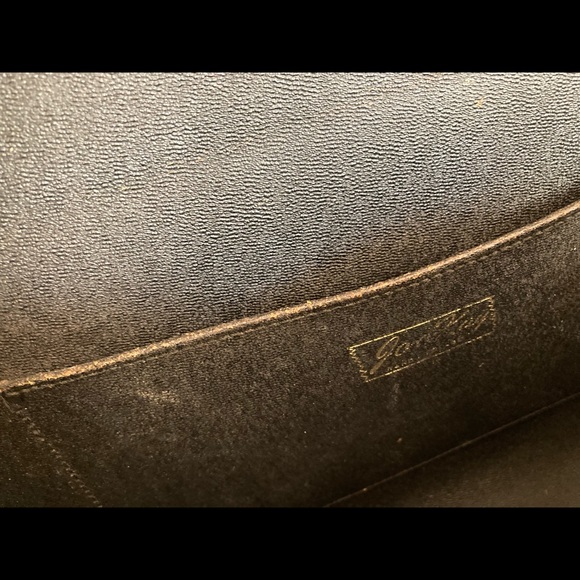 Vintage suede and tooled leather purse - Picture 3 of 5